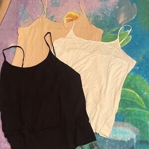 Merona Women's Black, Tan, and White Camisole Set